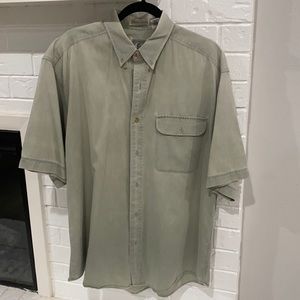 Vintage Washed Cotton Denim Button Up - Men’s/Uni